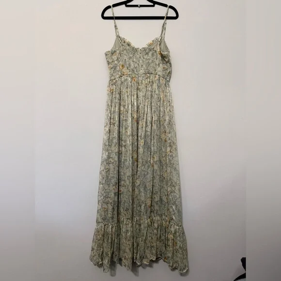 Molly Green Medium Augusta Floral Maxi Dress Adjustable Straps NWT - Picture 4 of 7